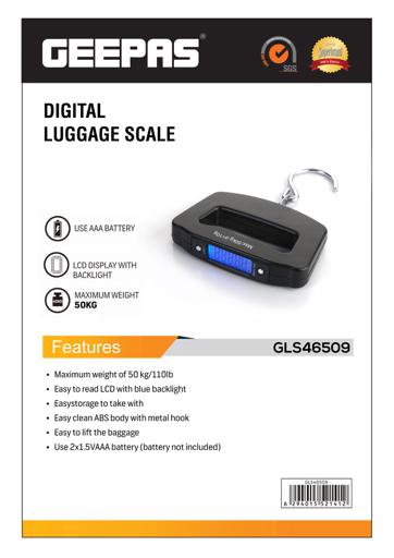 ترازو دیجیتالی چمدان جیپاس مدل GLS6509