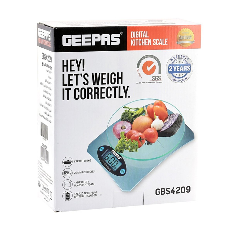 ترازوی آشپزخانه جی پاس مدل GBS4209