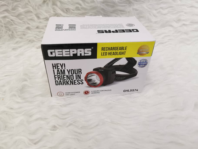 چراغ پیشانی شارژی جی پاس مدل GHL5574