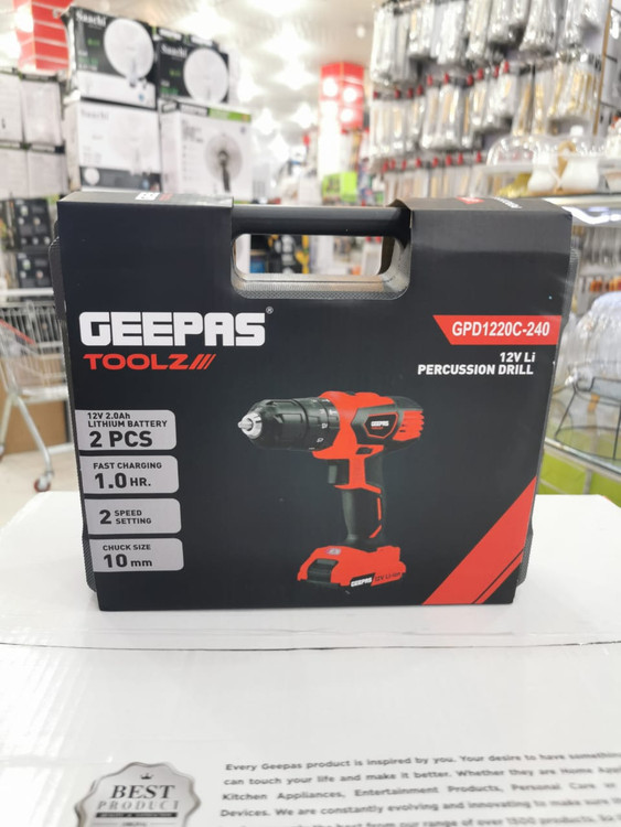 دریل چکشی لیتیوم جیپاس مدل GPD1220C-240