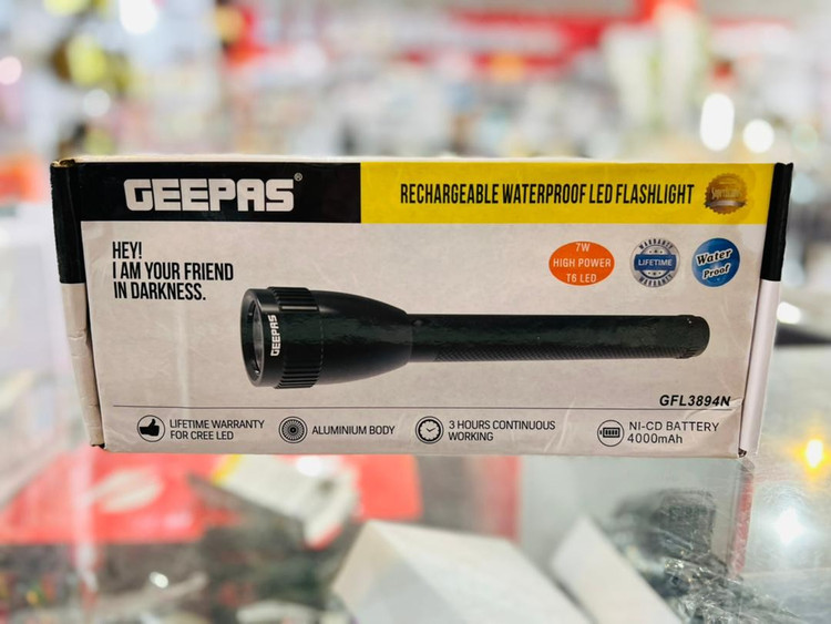 چراغ ال ای دی شارژی جیپاس مدل GFL3894N