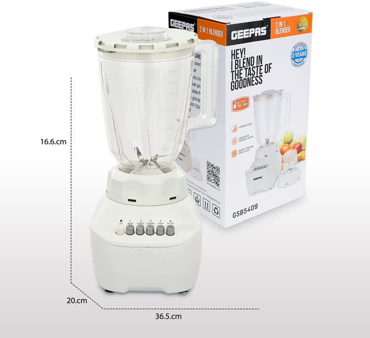 مخلوط کن 2 در 1 جیپاس مدل GSB5409