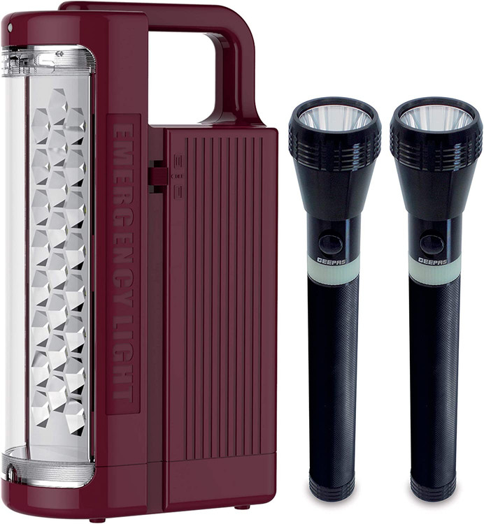 فانوس و چراغ قوه ال ای دی شارژی جیپاس مدل GEFL4141