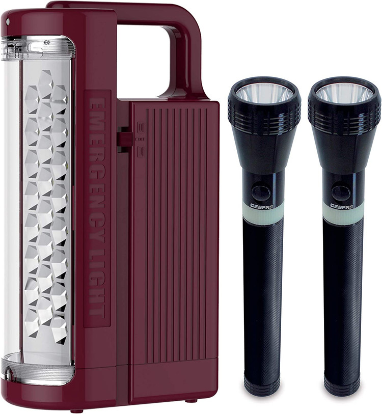 فانوس و چراغ قوه ال ای دی شارژی جیپاس مدل GEFL4141