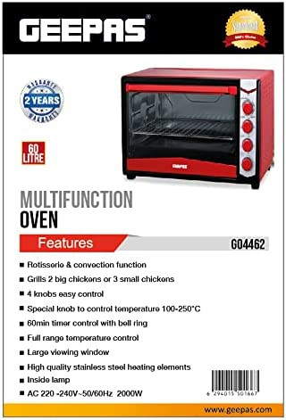 آون توستر ۶۰ لیتری جی پاس مدل GO4462