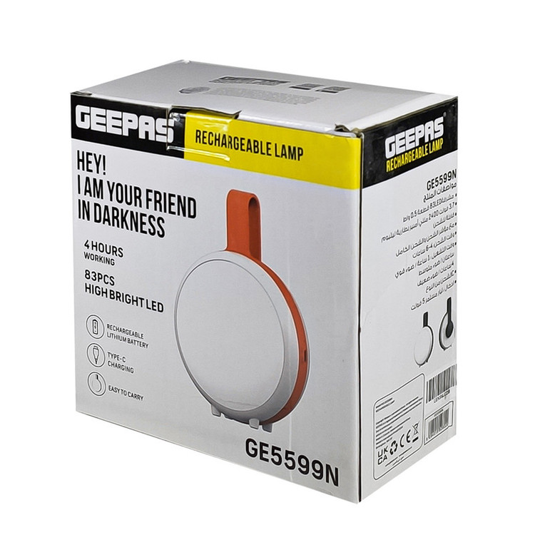 چراغ اضطراری جیپاس مدل قابل شارژ GE5599N